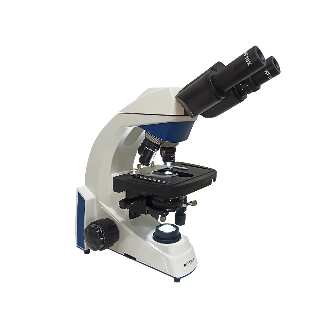 Microscópio Biológico Binocular Aumento a...